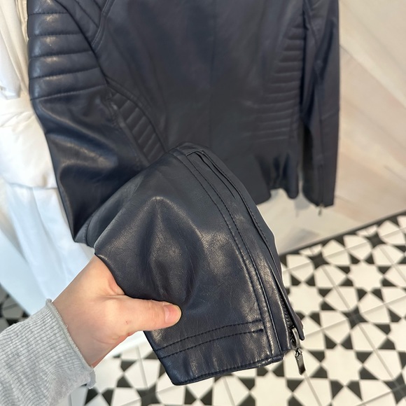 M.S.S.P Genuine Leather Bomber Jacket - Picture 5 of 5